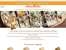 Tablet Screenshot of flammkuchen-konzept.de